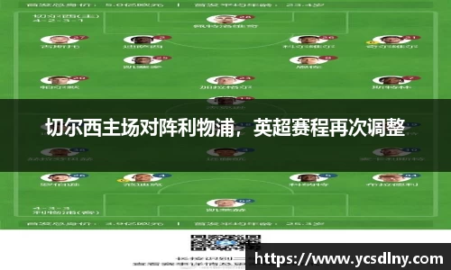 切尔西主场对阵利物浦，英超赛程再次调整