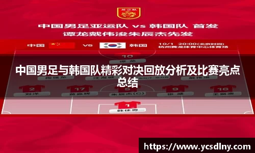 中国男足与韩国队精彩对决回放分析及比赛亮点总结